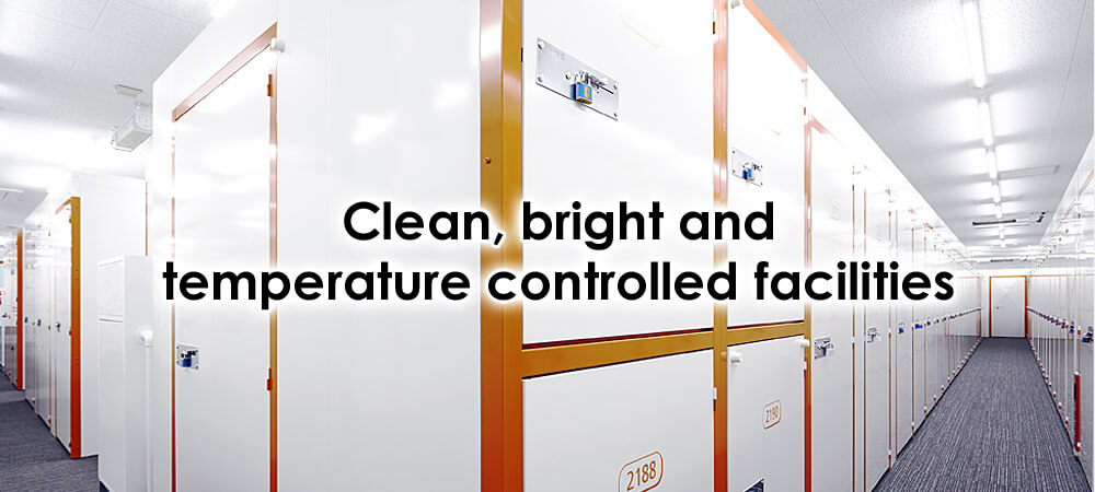 Clean, bright and temperature controlled facilities
